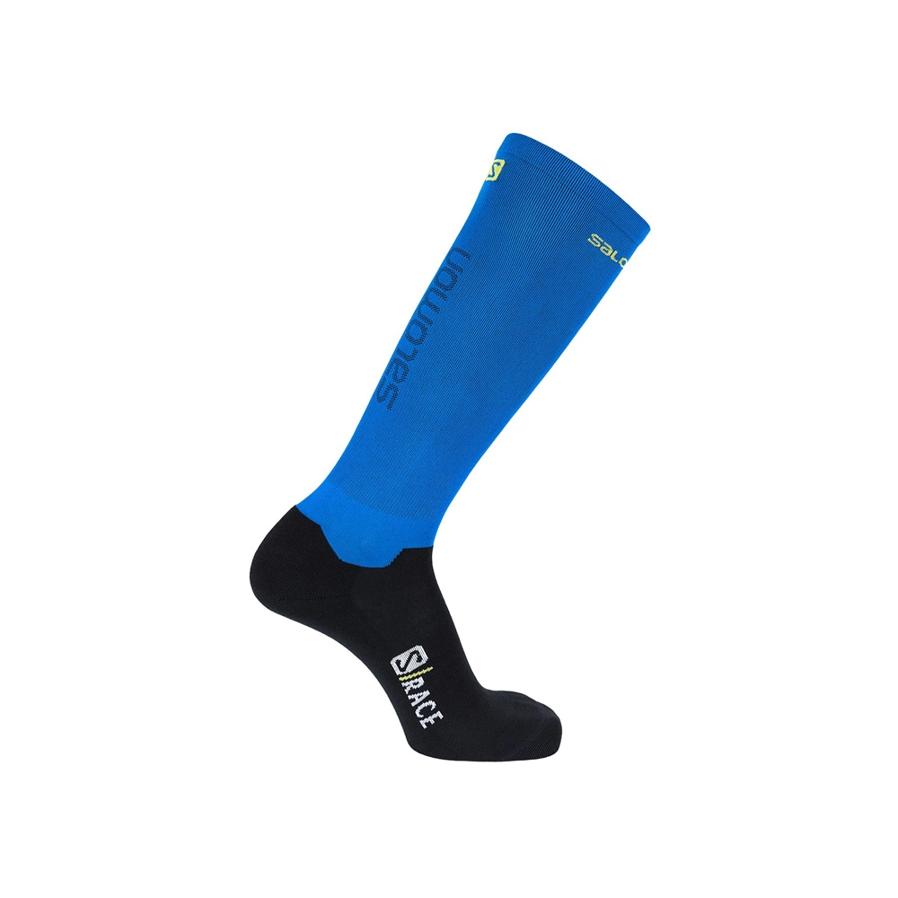 Носки Salomon S/RACE COMPRESSION TRANSCEND BLUE/SULPHUR SPRING