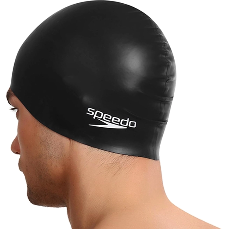Силиконовая шапочка для плавания Speedo FLAT SILICONE CAP AU BLACK