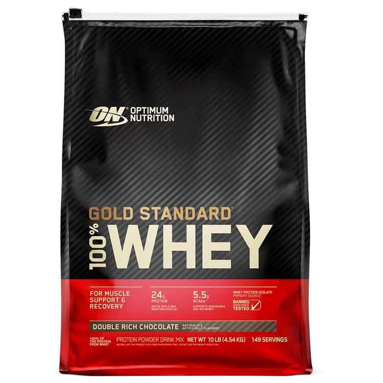 Сывороточный протеин Optimum Nutrition ON 100% WHEY GOLD DBL RICH CHOCO 10LB
