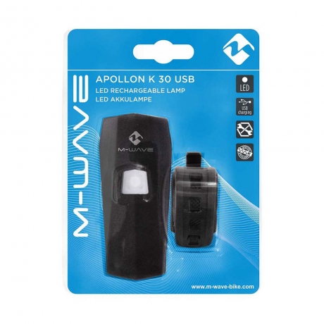 Фонарь передний M-WAVE M-WAVE Apollon K 30 USB battery pack head lamp