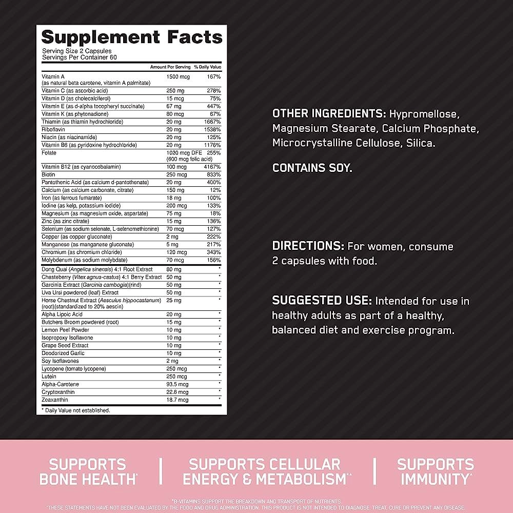 Vitamine Optimum Nutrition ON OPTI WOMEN REV 120CAPS