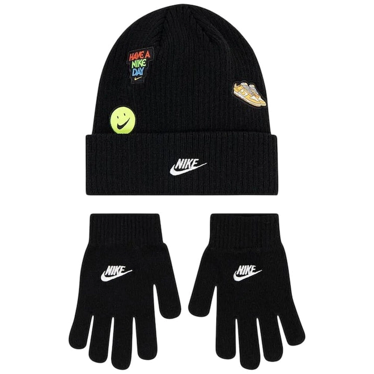 Набор Шапка + перчатки Nike NAN PATCH PEAK BEANIE SET
