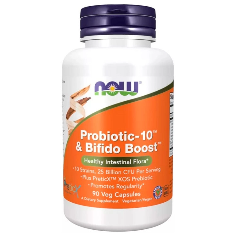 Витамины Now Foods PROBIOTIC-10 + BIFIDO BOOST  90 VCAPS