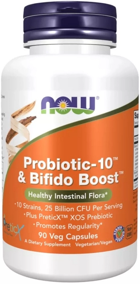 Витамины Now Foods PROBIOTIC-10 + BIFIDO BOOST  90 VCAPS