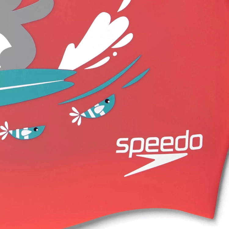 Силиконовая шапочка для плавания Speedo SLOGAN PRT CAP JU