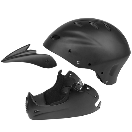 Casca M-WAVE All-In-1 matt black Fullface/Downhill Helmet