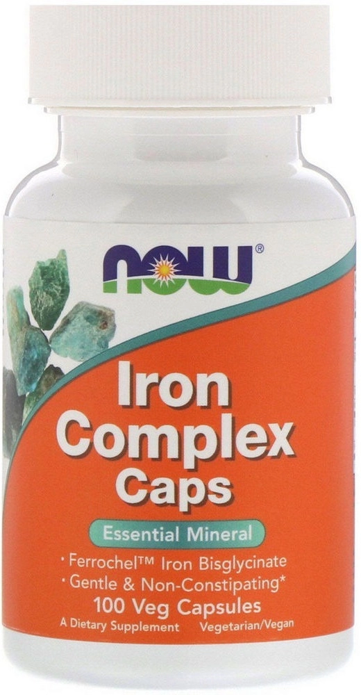 Витамины Now Foods IRON COMPLEX  100 TABS