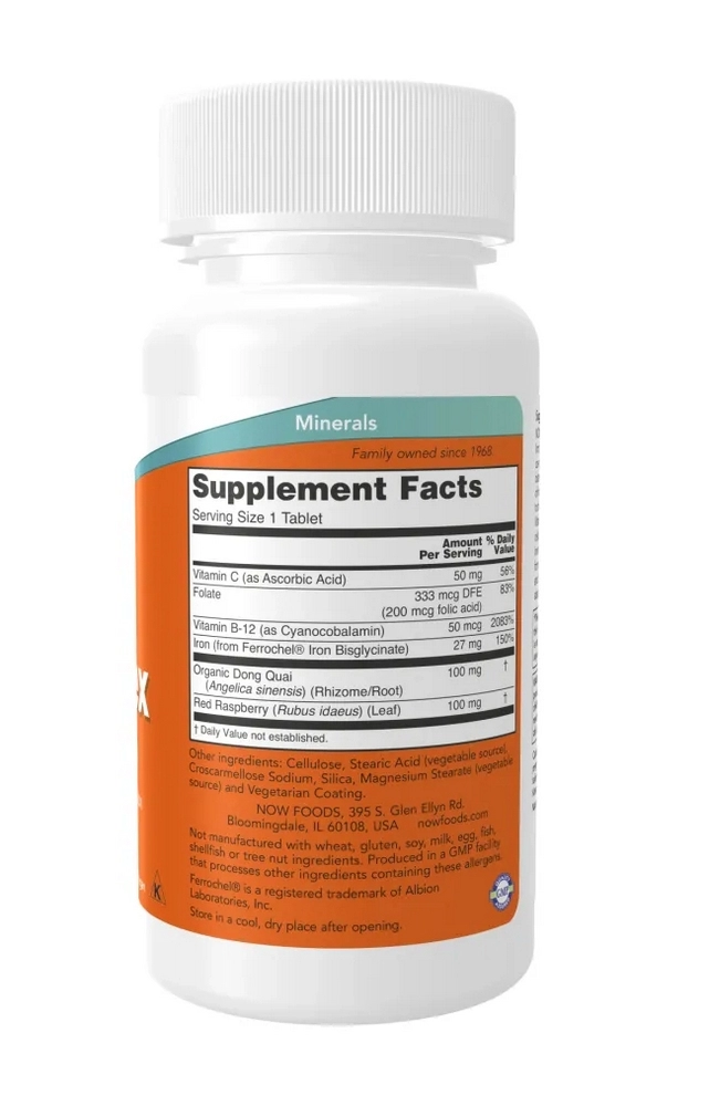 Витамины Now Foods IRON COMPLEX  100 TABS