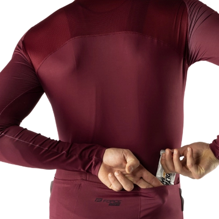 Tricou pentru ciclism Force CHARM long sleeve