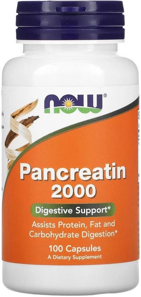 Витамины Now Foods PANCREATIN 2000 (200mg 10X)  100 CAPS