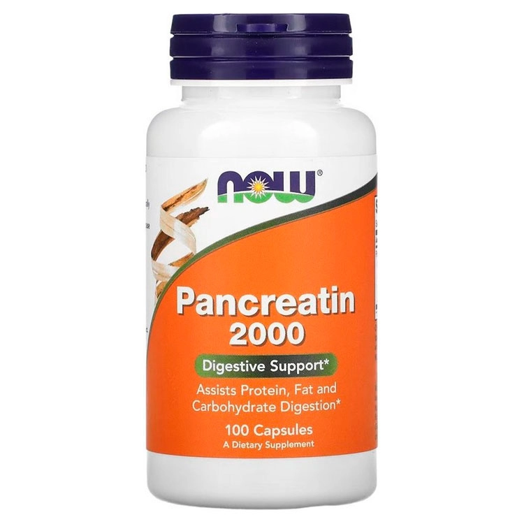 Витамины Now Foods PANCREATIN 2000 (200mg 10X)  100 CAPS