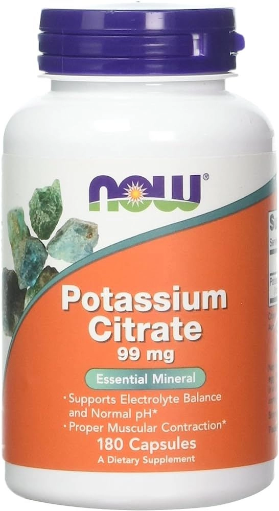 Витамины Now Foods POTASSIUM CITRATE CAPS   180 VCAPS