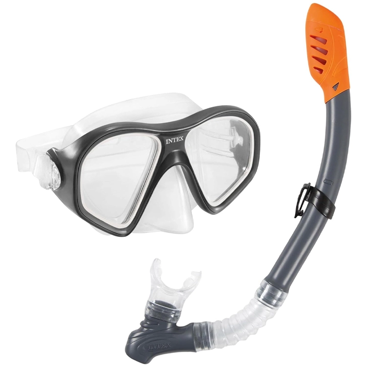 Комплект маска+трубка для плавания INTEX REEF RIDER 14+