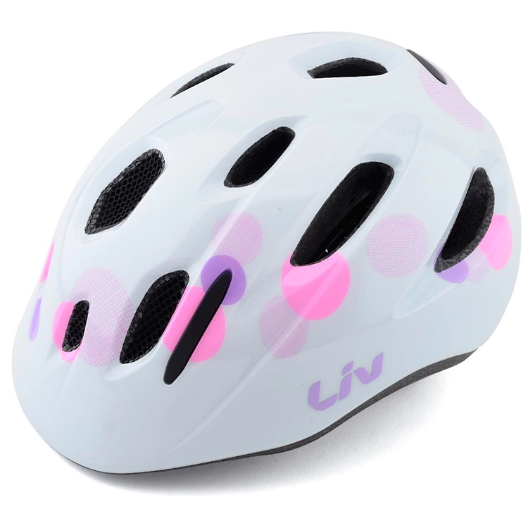 Casca de protectie Giant MUSA GLOSS BUBBLE WHITE 50-55CM WITH DIAL FIT SYSTEM WITH BUG NET CPSC/CE