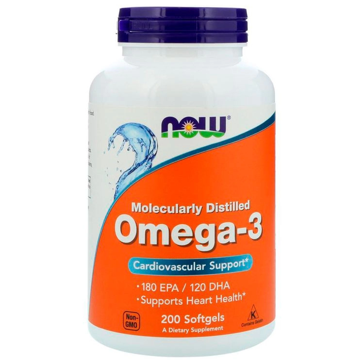 Ulei de peste Now Foods OMEGA-3 1000mg 200 SGELS