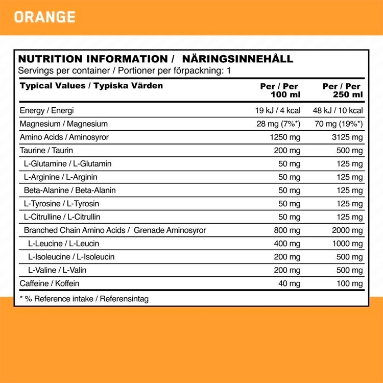 Energizant Optimum Nutrition Amino Energy + Electrolytes, Orange Blast
