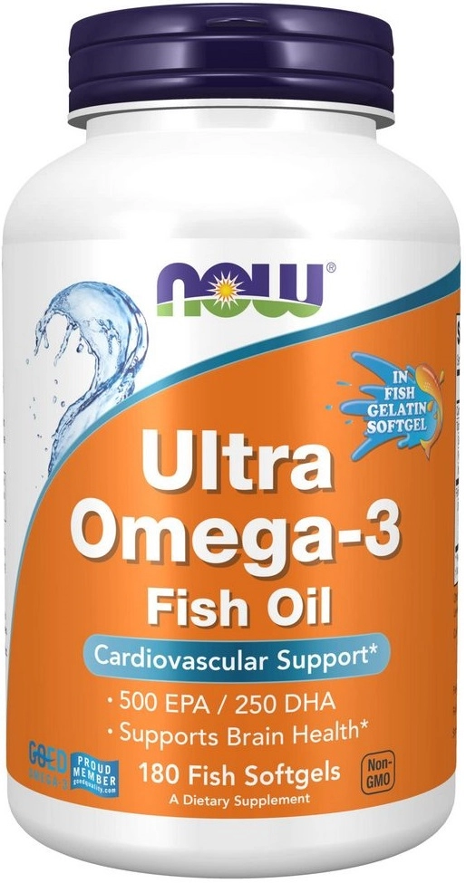 Ulei de peste Now Foods ULTRA OMEGA 3 FISH OIL   180 SGELS