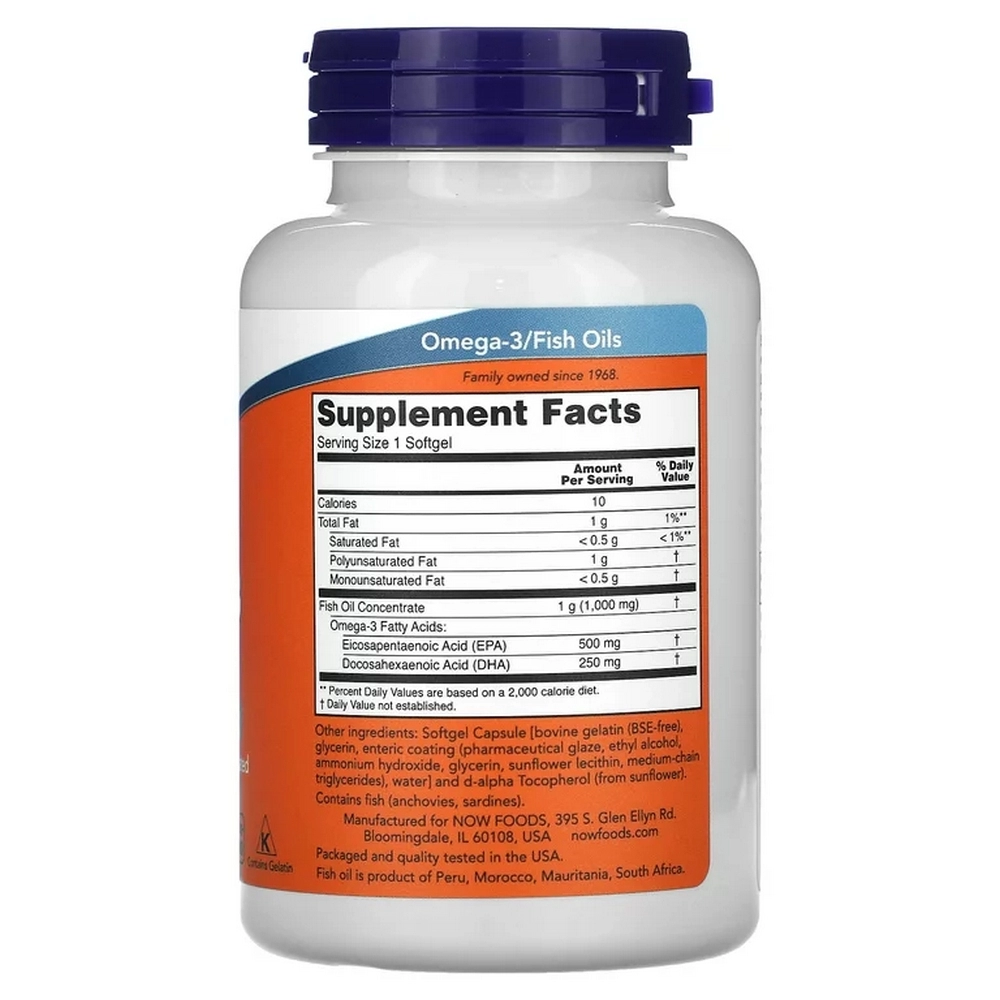 Ulei de peste Now Foods ULTRA OMEGA 3 FISH OIL   180 SGELS
