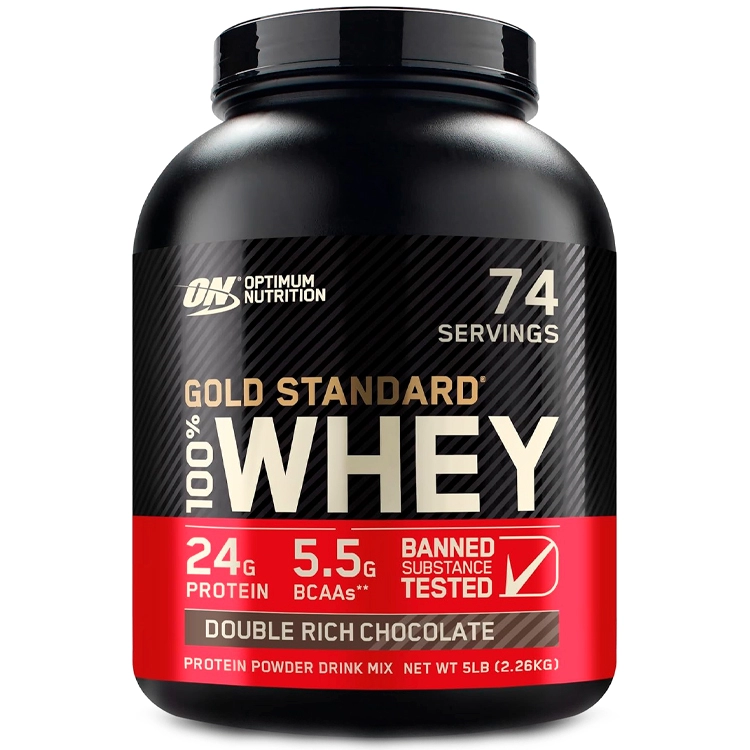 Proteine din zer Optimum Nutrition Gold Standard 100% WHEY Double Rich Chocolate 5lb