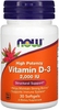 Витамины Now Foods Vit D-3 2000iu    120 SGELS