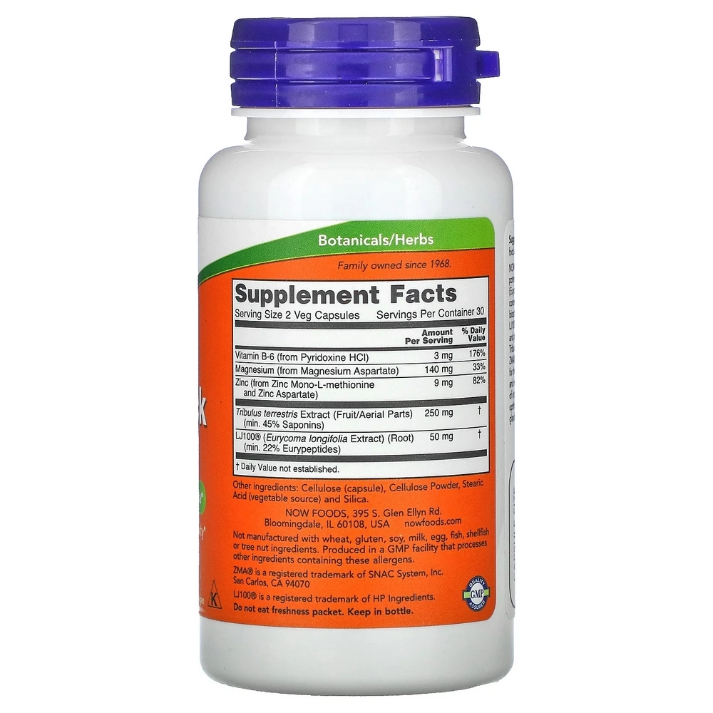 Vitamine Now Foods TESTO JACK 100   60 VCAPS