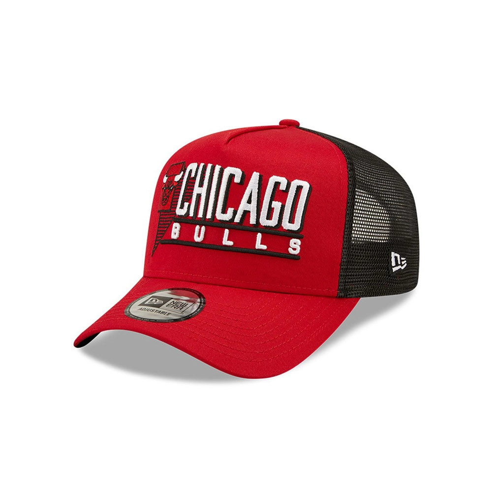 Chipiu New Era Wordmark Graphic Trucker Bulls   