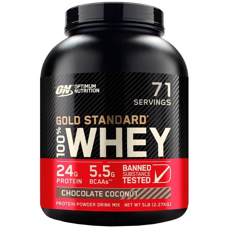 Proteine din zer Optimum Nutrition Gold Standard 100% WHEY Chocolate Coconut 5lb