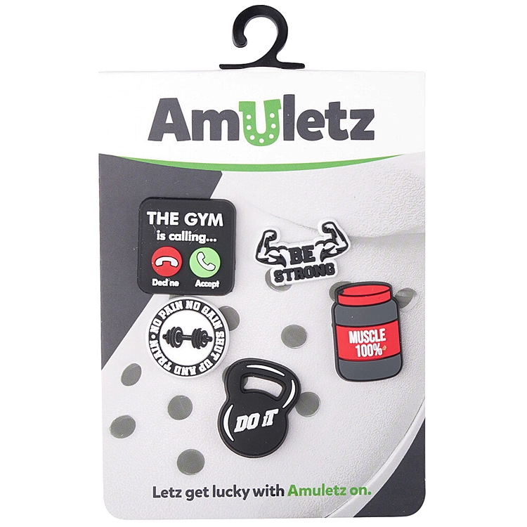 Jibbitz COQUI Amuletz Set 080 No Pain, No Gain (5)