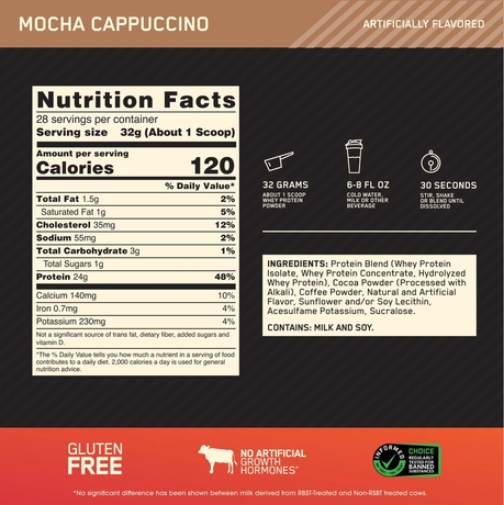 Сывороточный протеин Optimum Nutrition Mocha Cappuccino