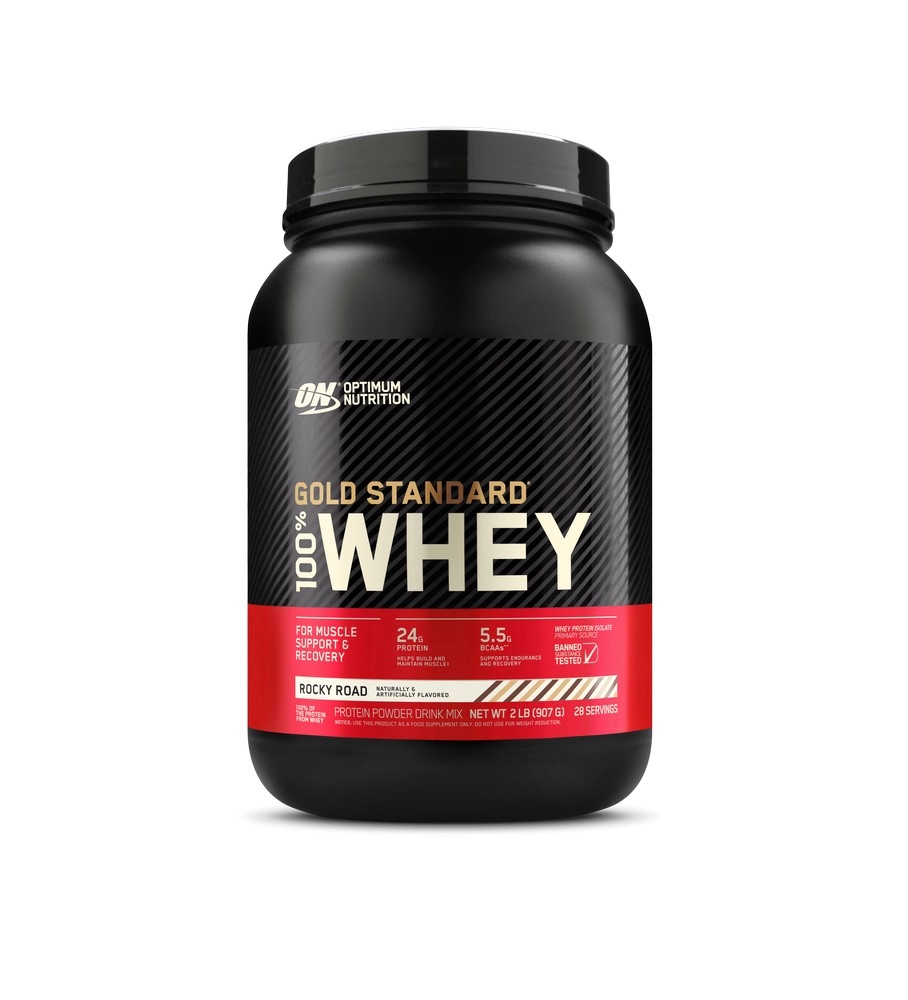 Сывороточный протеин Optimum Nutrition ON 100% WHEY GOLD ROCKY ROAD 2LB