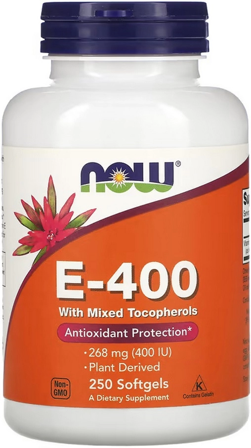 Vitamine Now Foods E-400 MIXED TOC  50 SGELS