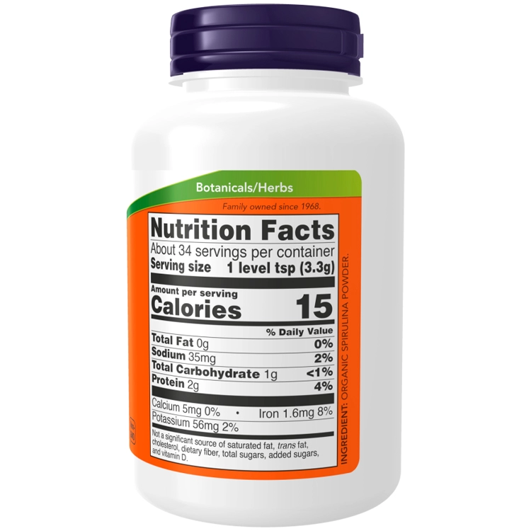 Vitamine Now Foods Certified Organic Spirulina Powder Pure