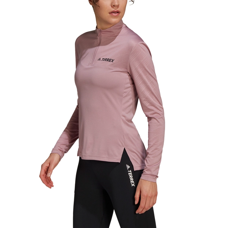 Футболка Adidas W MT Half Zi LS