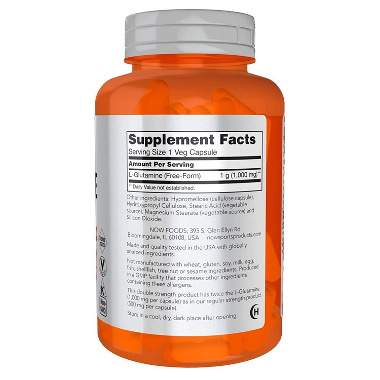 L-Glutamin Now Sports L-GLUTAMINE 1000mg 120 VCAPS