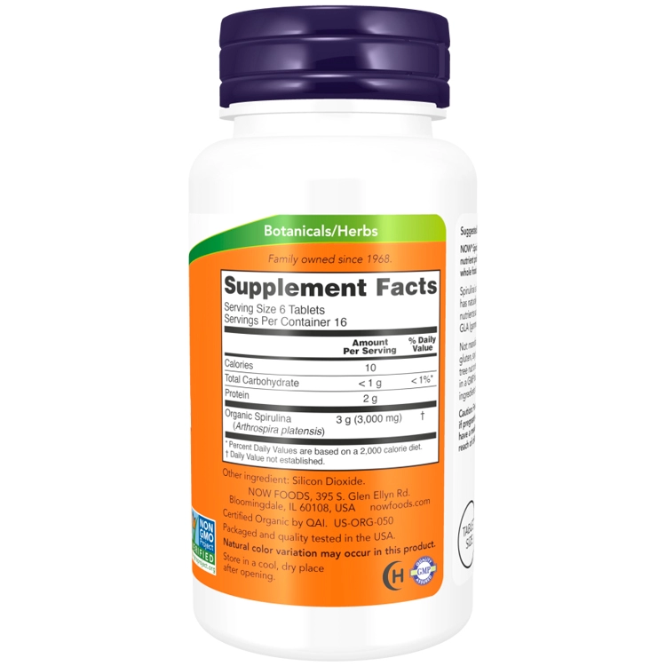 Витамины Now Foods SPIRULINA 500mg