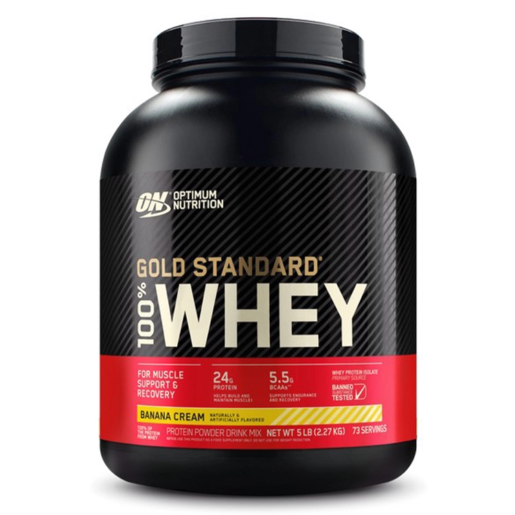 Proteine din zer Optimum Nutrition ON 100% WHEY GOLD BANANA CREAM 5LB