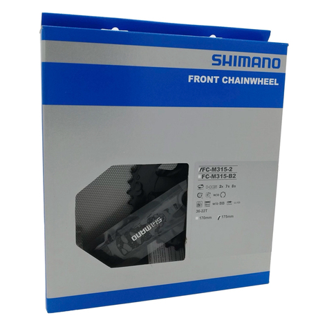 Шатун SHIMANO FC-M315-2, FOR REAR 7/8-SPEED